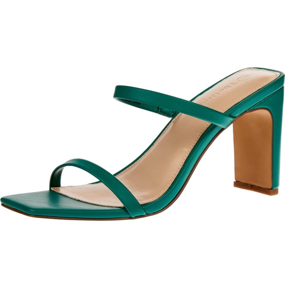 NIB Amazon The Drop Green Heeled Sandals